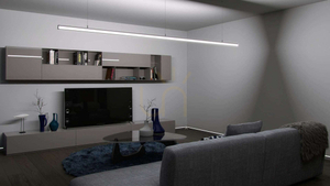 LED profil LUMINES typ Dopio strieborný eloxovaný 2 m small 4