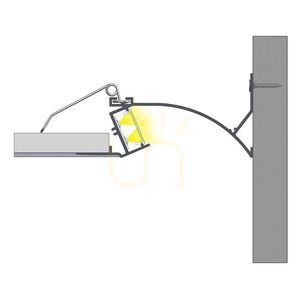 LED profil LUMINES TOPO strieborný eloxovaný 2,02 m 10-0574-20 small 6