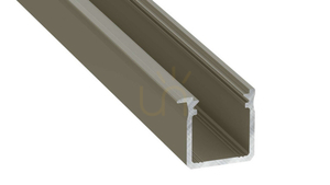 LED profil LUMINES typ J inox eloxovaný 1 m small 0