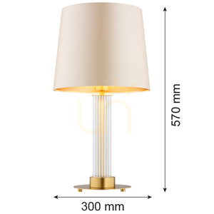 Stolová lampa Argon Hampton transparentná mosadzná E27 8541 small 4