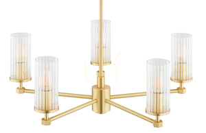 Luster Argon Hampton priehľadný brúsená mosadz E14 2177 small 3