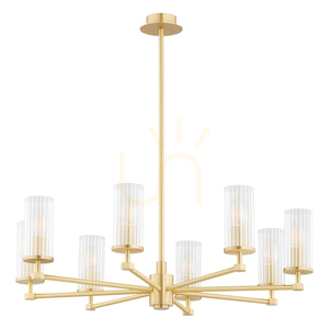Luster ARGON Hampton 5066 sklo mosadz priehľadný E14 IP20 small 1