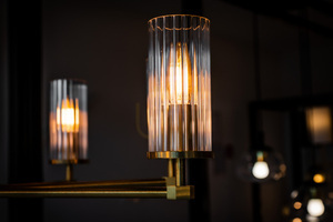 Luster ARGON Hampton 5066 sklo mosadz priehľadný E14 IP20 small 4