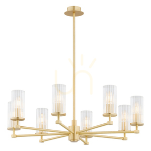Luster ARGON Hampton 5066 sklo mosadz priehľadný E14 IP20 small 0