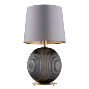 Stolová lampa ARGON Hamilton dymové sklo mosadz E27 IP20 8539 small 1