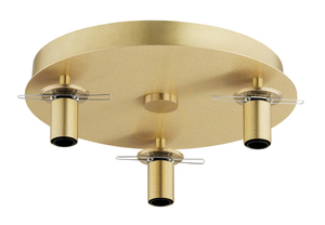 Plafón ARGON PALOMA biely matný opál brúsená mosadz 3xE14 6305 small 3