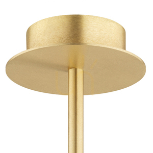 Luster ARGON PALOMA 6307 biely matný opál brúsená mosadz E14 small 4