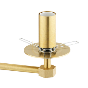 Luster ARGON PALOMA 6307 biely matný opál brúsená mosadz E14 small 5