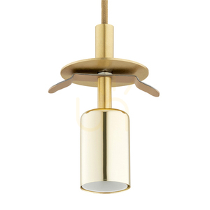 Závesné svietidlo ARGON Paloma 6311, 3 × E27 max 15 W, medové ryhované sklo, kefovaná mosadz, 55 × 152,5 cm small 5