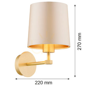 Nástenné svietidlo Argon PRINCETON béžové E27 IP20 8545 small 5