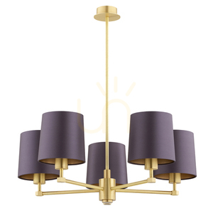 Luster ARGON Princeton fialový slivkový brúsená mosadz 2188 small 1
