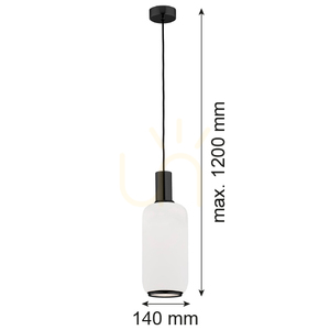Prívesné svietidlo ARGON Sagunto Plus biele sklo E27 IP20 8563 small 2