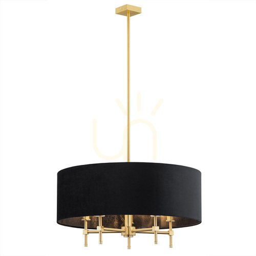 Skontrolujte Luster Argon ABBANO čierny/brúsená mosadz 5xE14 2133