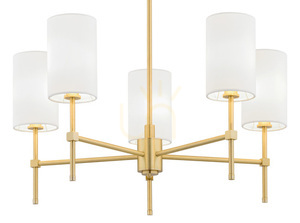 Luster ARGON Abruzzo biely brúsená mosadz 5xE14 2134 small 2