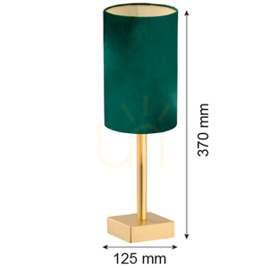 Stolová lampa Argon Abruzzo zelená/brúsená mosadz 8108 small 3