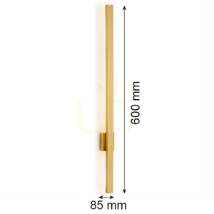 Nástenné svietidlo ARGON ASSE 8063 brúsená mosadz LED 6W IP20 small 2