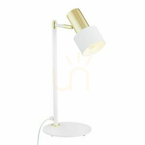 Stolová lampa ARGON DORIA biela mosadz E27 IP20 4256 small 2