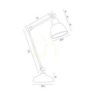 Stolová lampa ARGON EUFRAT antracit IP20 3195 small 2