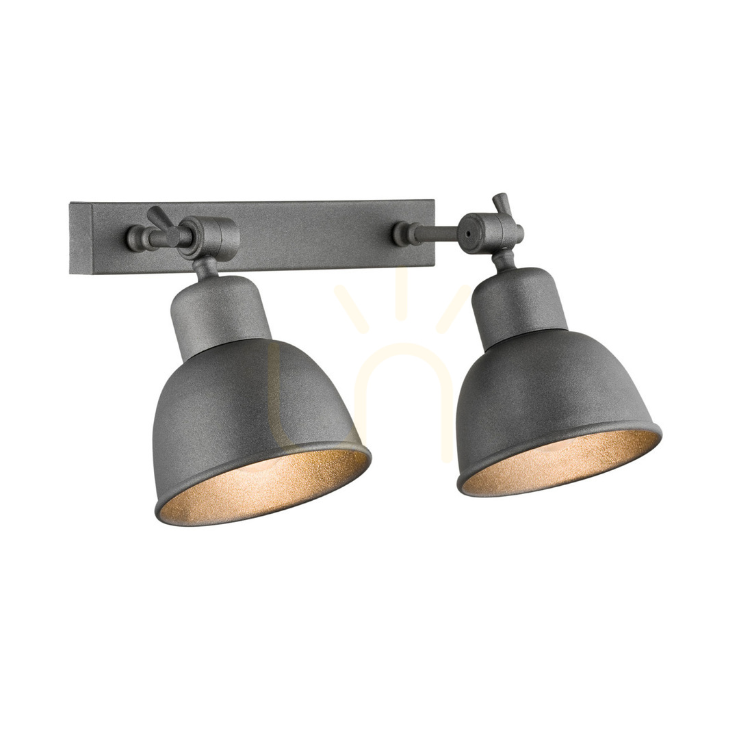 Fali lámpa ARGON EUFRAT antracit E27 2x15W IP20 677