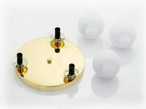 Plafón ARGON FLAVIO biely mosadz IP44 E14 3x7W 1413 small 5
