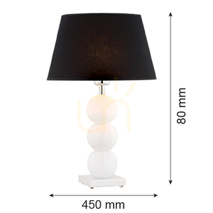 Stolová lampa ARGON FUDŻI biela sklenená E27 3624 small 2