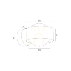 Nástenné svietidlo ARGON Massimo Plus biele IP44 8061 small 2