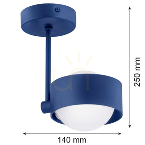 Závesné svietidlo ARGON MASSIMO PLUS tmavomodré IP44 8062 small 1