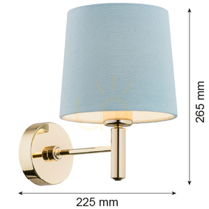 Nástenné svietidlo ARGON PONTE 4347 mosadz modré E27 IP20 small 11