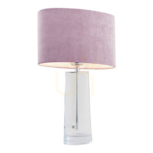 Stolová lampa ARGON PRATO ružová priehľadná chrómová 3841 small 0