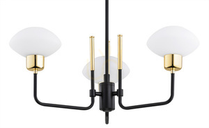 Luster Argon Ravello 6166 biely matný opál čierny mosadz E27 3x1W small 3
