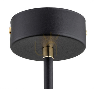 Luster Argon Ravello 6166 biely matný opál čierny mosadz E27 3x1W small 5