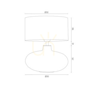 Stolová lampa ARGON SEKWANA dymové sklo E27 3050 small 2