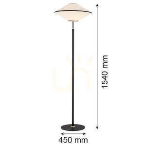 Podlahová lampa ARGON TROY čierna E27 4283 small 2