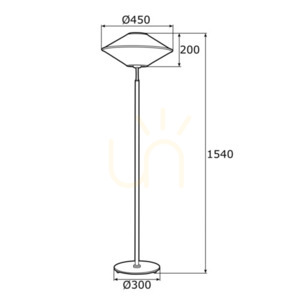 Podlahová lampa ARGON TROY čierna E27 4283 small 3