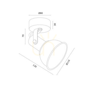 Nástenné svietidlo ARGON TWIST biele E14 IP20 4899 small 3