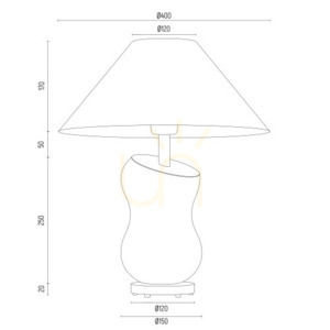 Stolová lampa ARGON VENETO čierna mosadz E27 IP20 8037 small 2