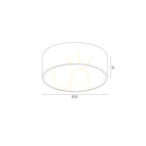 Plafón ARGON AMORE biely 2xE27 IP20 7034 small 8
