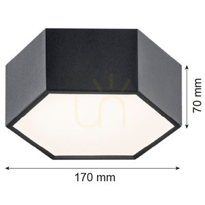 Plafón ARGON ARIZONA čierny LED 10W IP20 3824 small 7