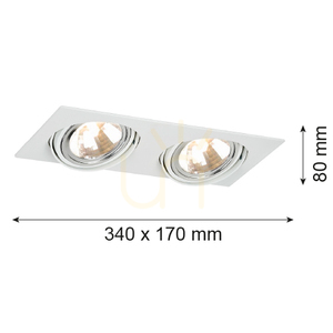 Zapustené svietidlo ARGON OLIMP biele G9 2x6W IP20 785 2 Zapustené svietidlo ARGON OLIMP biele G9 2x6W IP20 785 small 2
