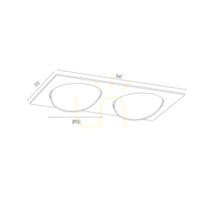 Zapustené svietidlo ARGON OLIMP biele G9 2x6W IP20 785 3 Zapustené svietidlo ARGON OLIMP biele G9 2x6W IP20 785 small 3
