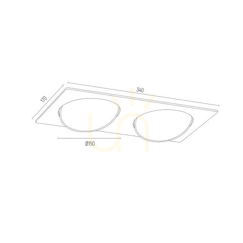 Displej Zapustené svietidlo ARGON OLIMP biele G9 2x6W IP20 785 Zapustené svietidlo ARGON OLIMP biele G9 2x6W IP20 785