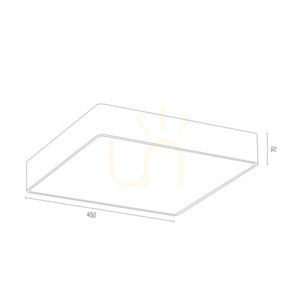 Plafón ARGON Ontario sivý 450 mm IP20 1575 small 3