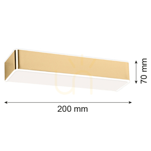 Nástenné svietidlo ARGON RODAN mosadz E27 IP20 4147 small 1