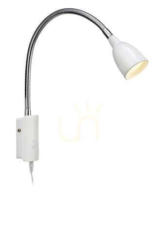 Nástenné svietidlo Markslojd Tulip 105939 biele chróm LED 32 cm