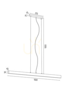 Závesné svietidlo ARGON VERMONT biele 24W LED 3950 small 3