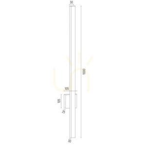 Nástenné svietidlo ARGON ASSE brúsená mosadz LED 8053 small 3