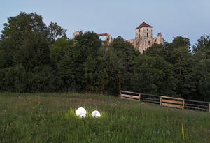 Sada záhradných svietidiel Lunares Luna Ball, 30/40 cm, biela, LED, E27, IP44, LBS3040 small 6