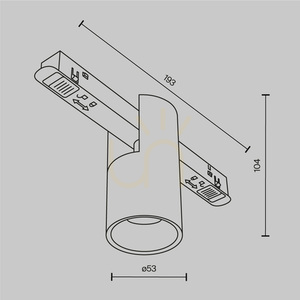 ALFA koľajnicová lampa TR122-4-7W-DS-BS Maytoni small 8
