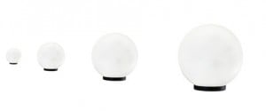 Sada dekoratívnych záhradných lôpt - LUNA BALLS 25, 30, 40, 50 cm + LED - PREMIUM - UV small 0