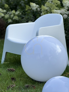 Sada dekoratívnych záhradných lôpt - LUNA BALLS 25, 30, 40, 50 cm + LED - PREMIUM - UV small 10